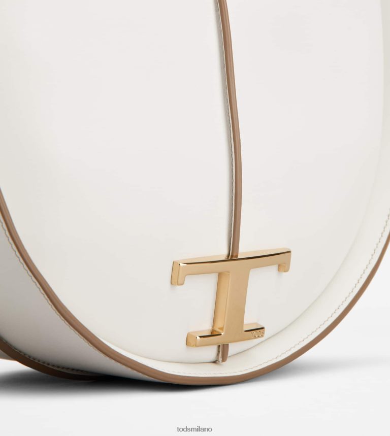 donnebianco Tod's t intramontabile borsa hobo in pelle piccola P66X8B415