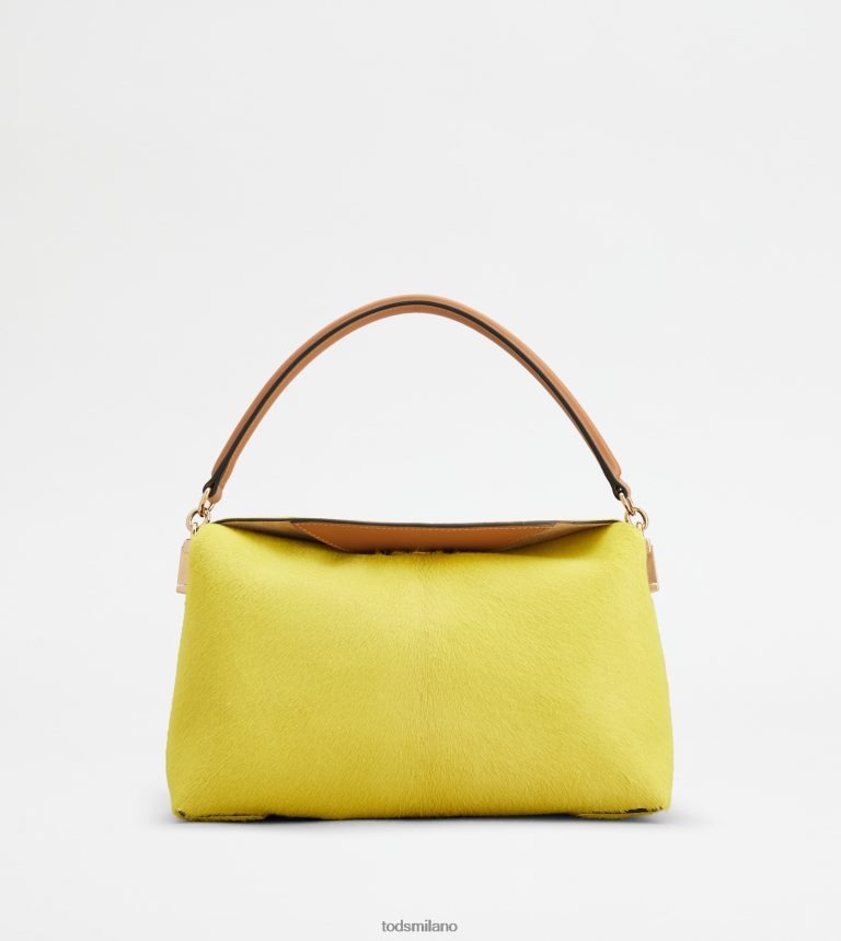 donnegiallo Tod's borsa a tracolla t case in pelle effetto cavallino mini P66X8B424