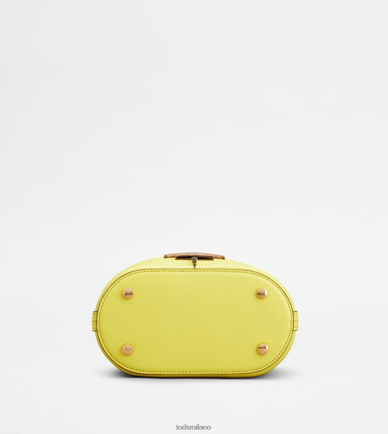 donnegiallo Tod's t intramontabile borsa a secchiello in micropelle P66X8B438