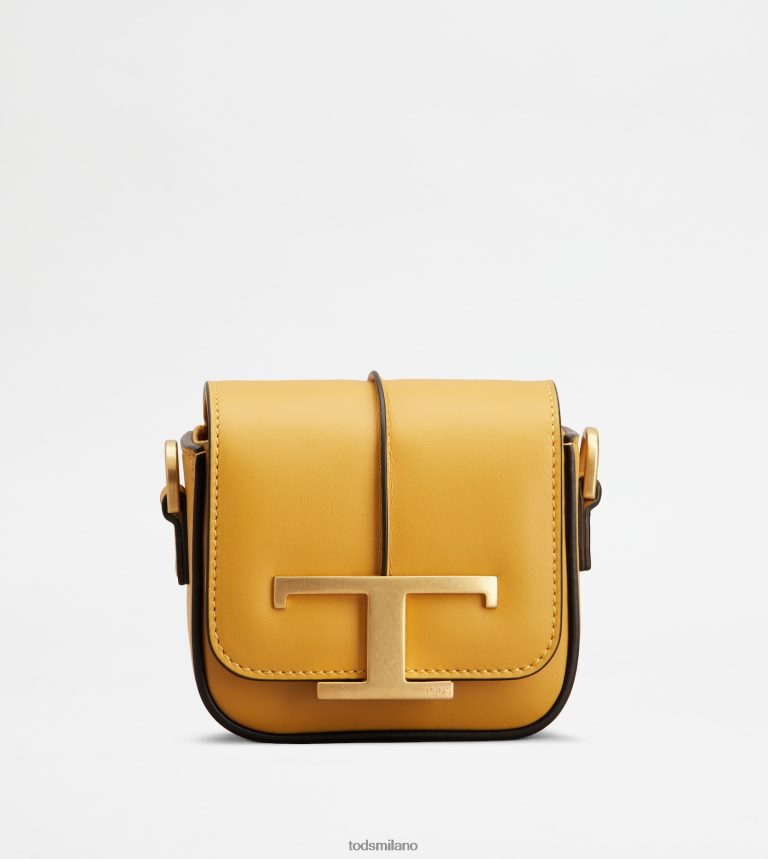 donnegiallo Tod's t intramontabile borsa a tracolla in micropelle P66X8B448