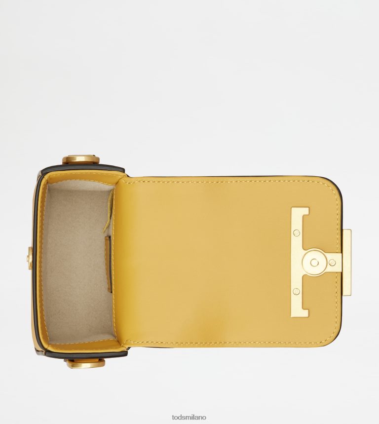 donnegiallo Tod's t intramontabile borsa a tracolla in micropelle P66X8B448