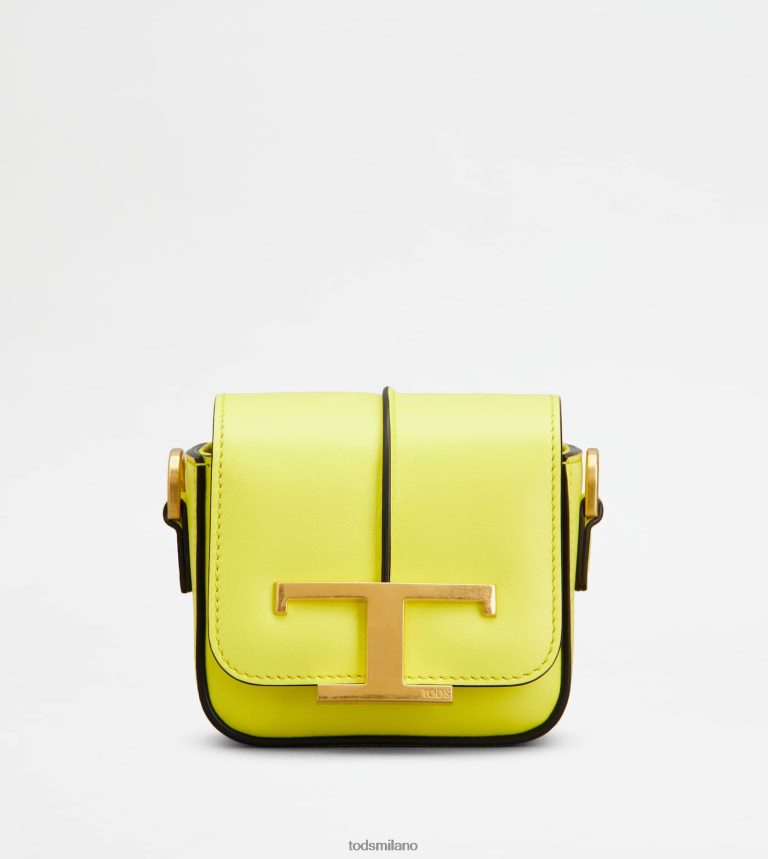 donnegiallo Tod's t intramontabile borsa a tracolla in micropelle P66X8B453