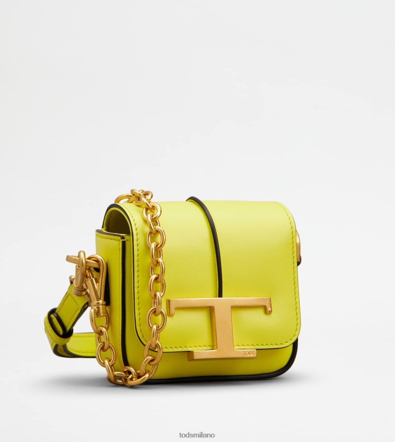 donnegiallo Tod's t intramontabile borsa a tracolla in micropelle P66X8B453