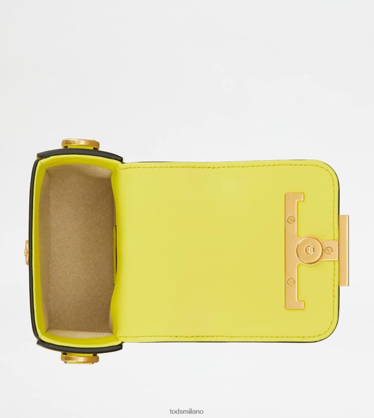 donnegiallo Tod's t intramontabile borsa a tracolla in micropelle P66X8B453