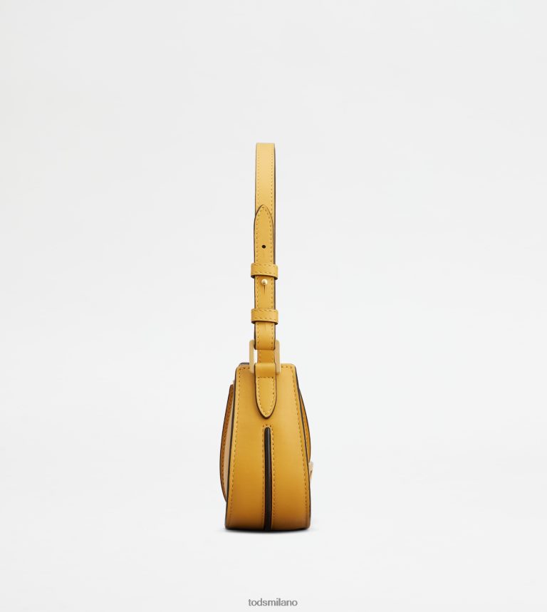 donnegiallo Tod's t intramontabile borsa a tracolla in pelle micro P66X8B408