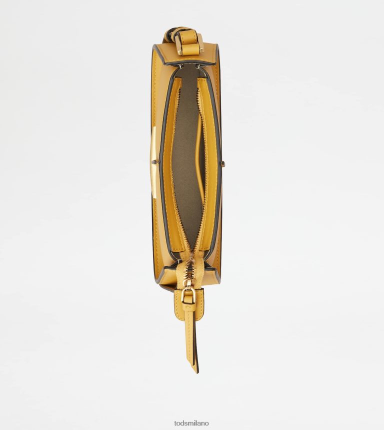 donnegiallo Tod's t intramontabile borsa a tracolla in pelle micro P66X8B408