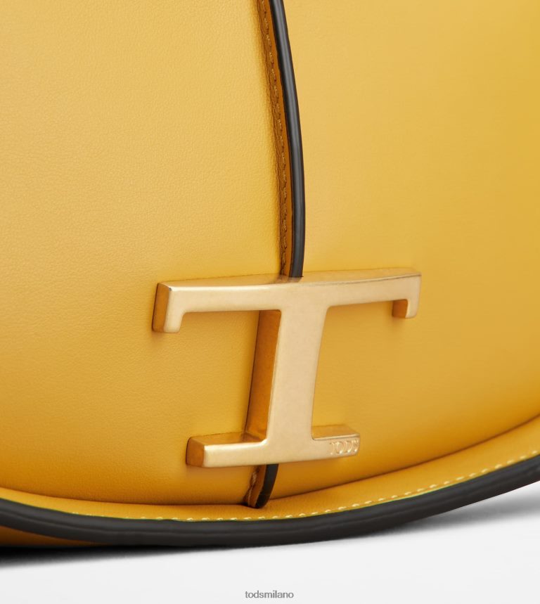 donnegiallo Tod's t intramontabile borsa a tracolla in pelle micro P66X8B408