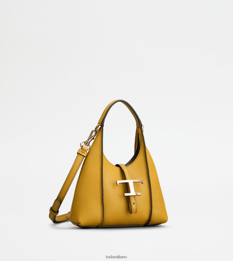 donnegiallo Tod's t intramontabile borsa hobo in micropelle P66X8B425