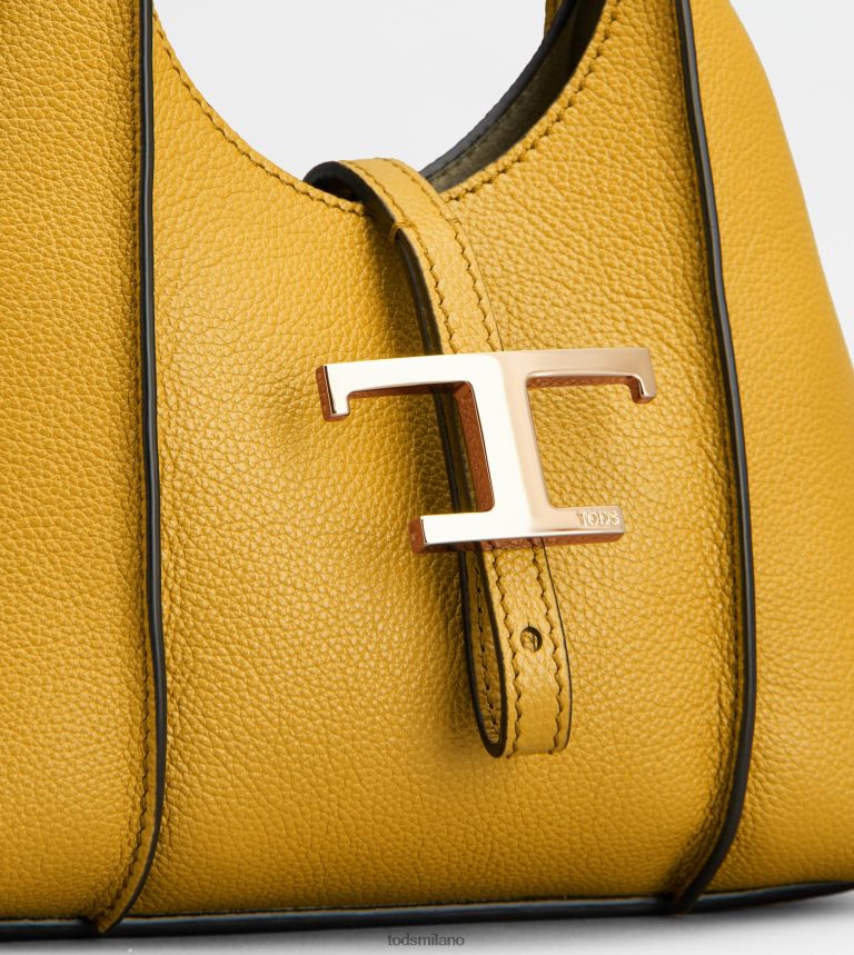 donnegiallo Tod's t intramontabile borsa hobo in micropelle P66X8B425
