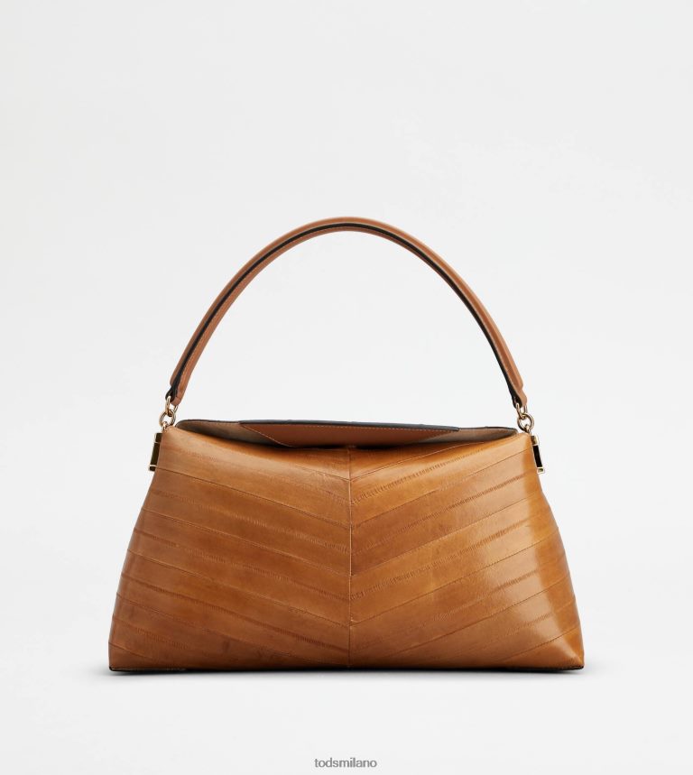 donnemarrone Tod's borsa a tracolla t case in pelle di anguilla piccola P66X8B400