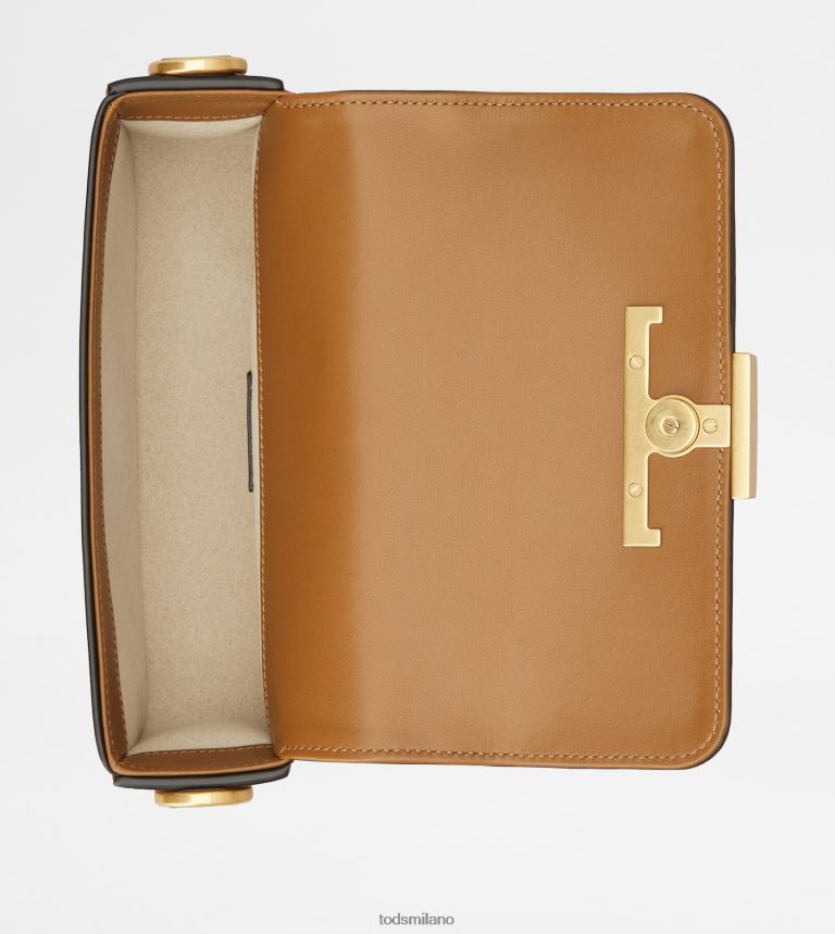donnemarrone Tod's t intramontabile borsa a tracolla in pelle mini P66X8B444