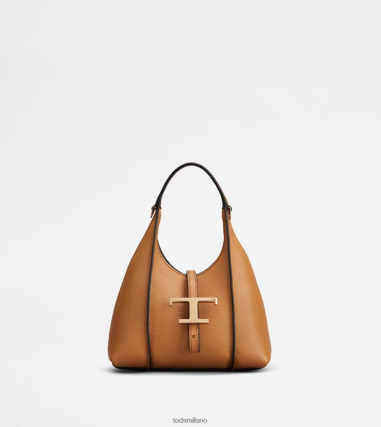 donnemarrone Tod's t intramontabile borsa hobo in micropelle P66X8B426