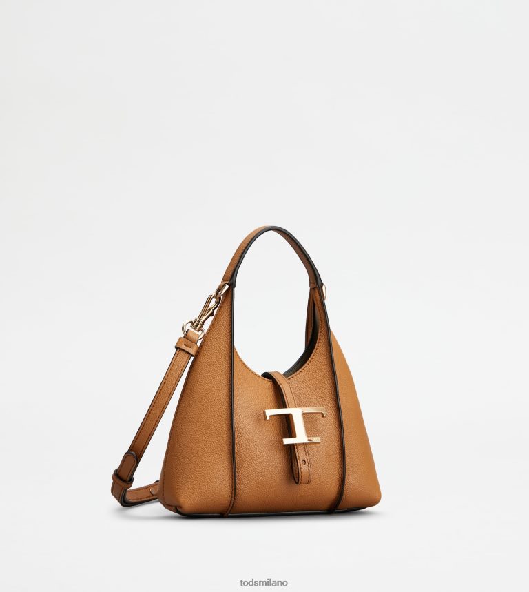 donnemarrone Tod's t intramontabile borsa hobo in micropelle P66X8B426