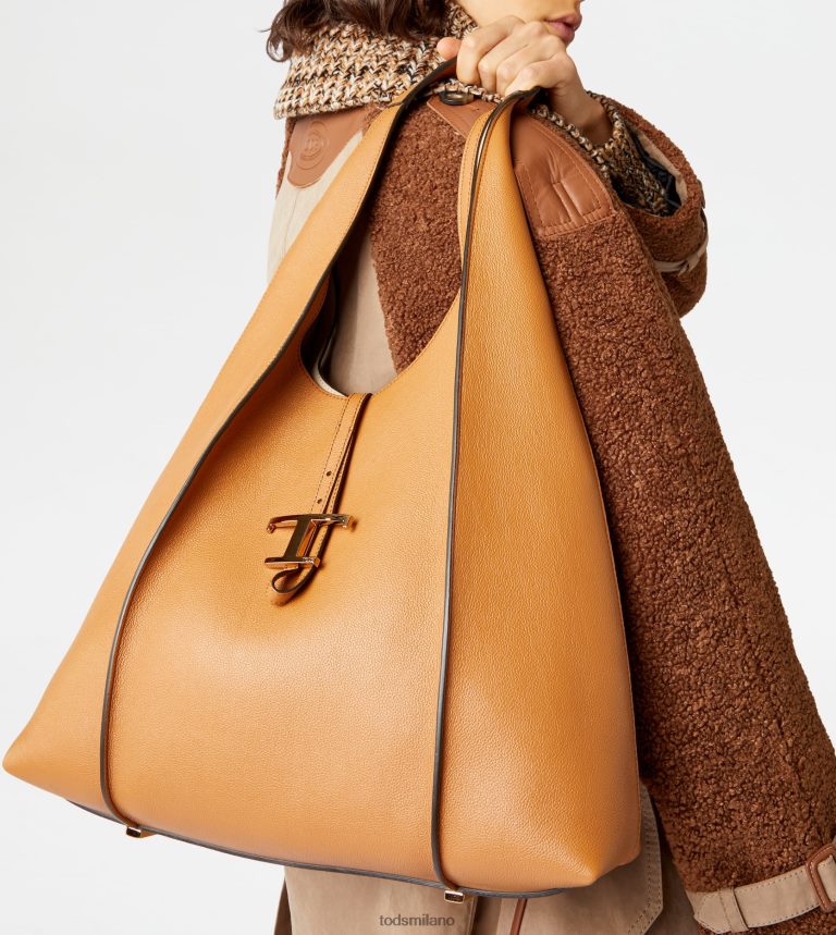 donnemarrone Tod's t intramontabile borsa hobo in pelle grande P66X8B379