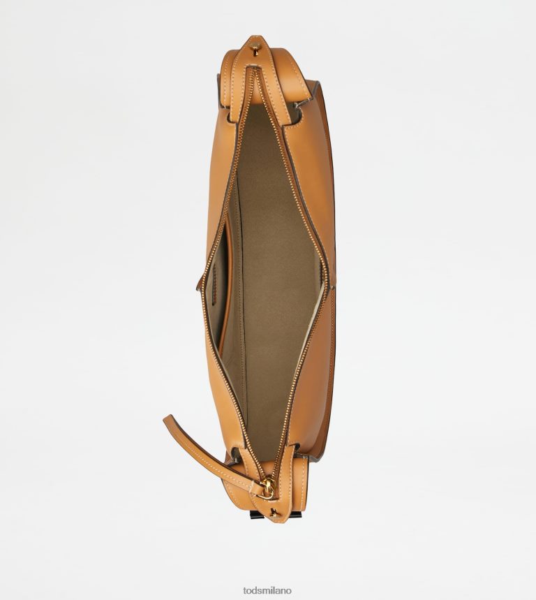 donnemarrone Tod's t intramontabile borsa hobo in pelle media P66X8B417