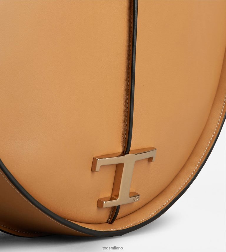 donnemarrone Tod's t intramontabile borsa hobo in pelle media P66X8B417