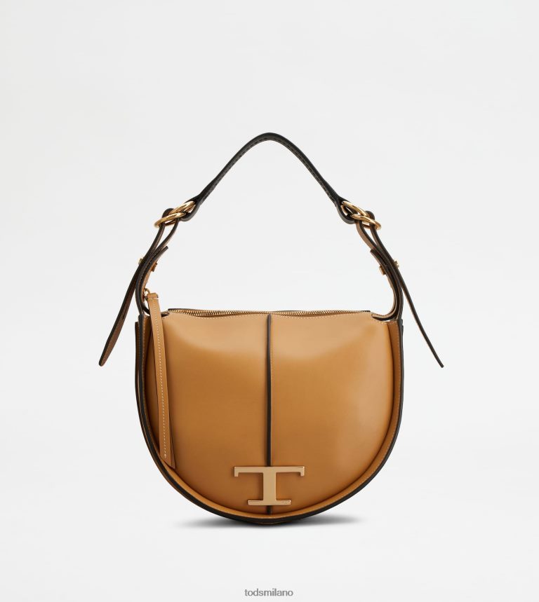 donnemarrone Tod's t intramontabile borsa hobo in pelle piccola P66X8B414