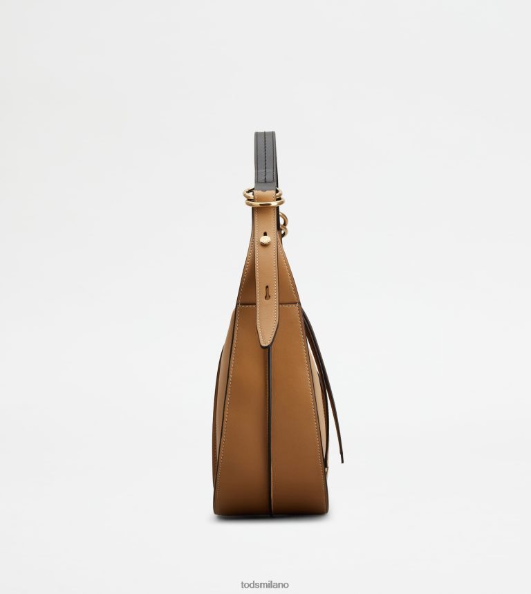 donnemarrone Tod's t intramontabile borsa hobo in pelle piccola P66X8B414