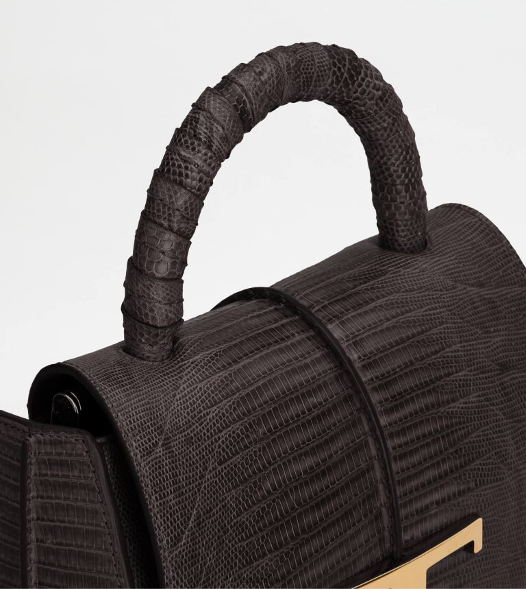 donnenero Tod's t Borsa a tracolla senza tempo in rettile mini P66X8B350