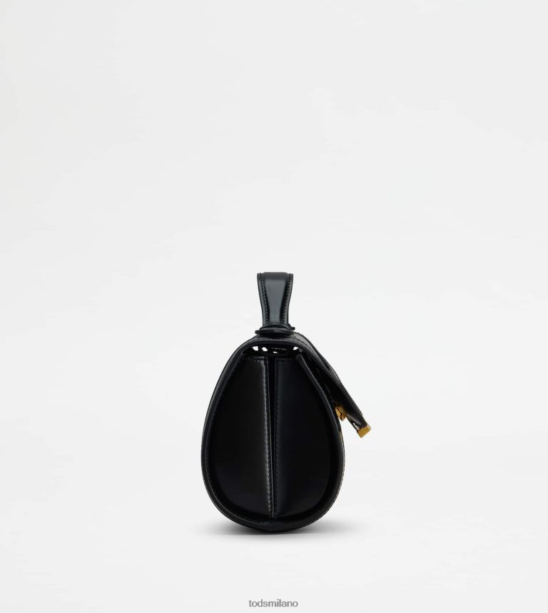donnenero Tod's t intramontabile borsa a tracolla in micropelle P66X8B443