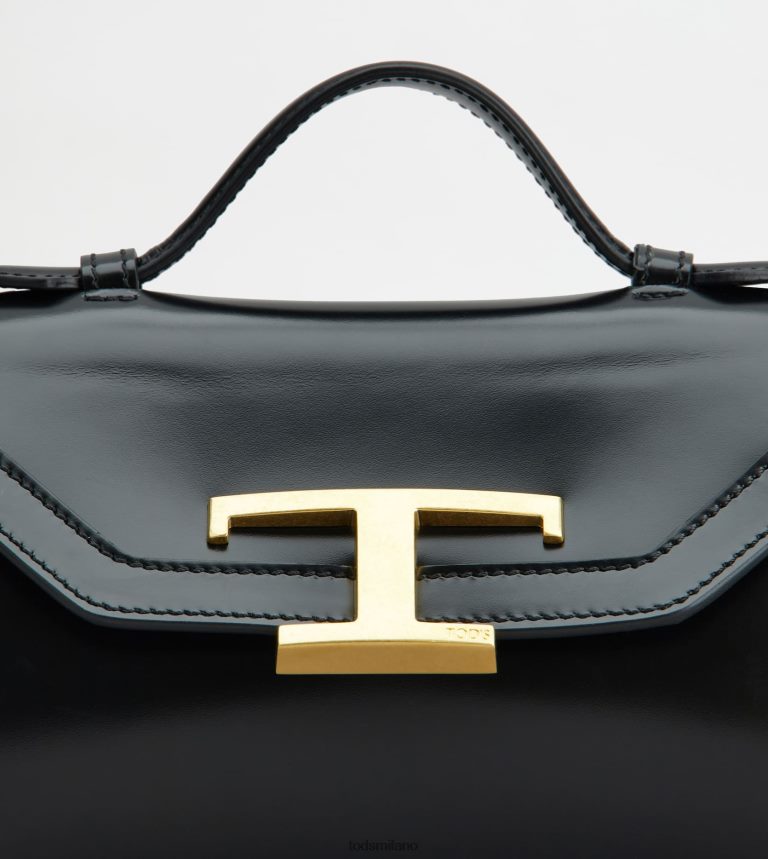 donnenero Tod's t intramontabile borsa a tracolla in micropelle P66X8B443