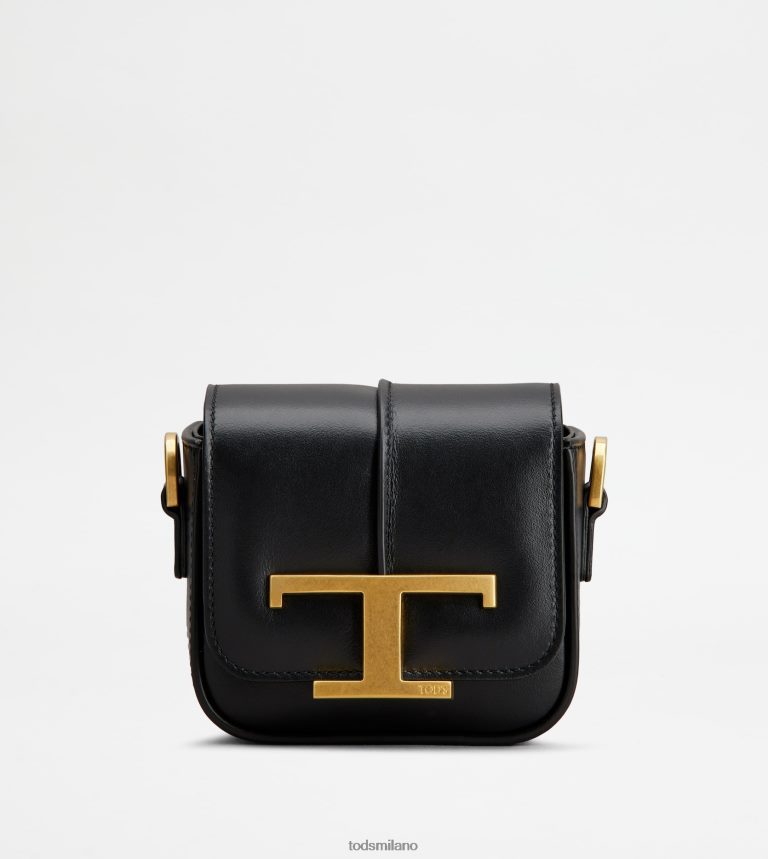 donnenero Tod's t intramontabile borsa a tracolla in micropelle P66X8B456