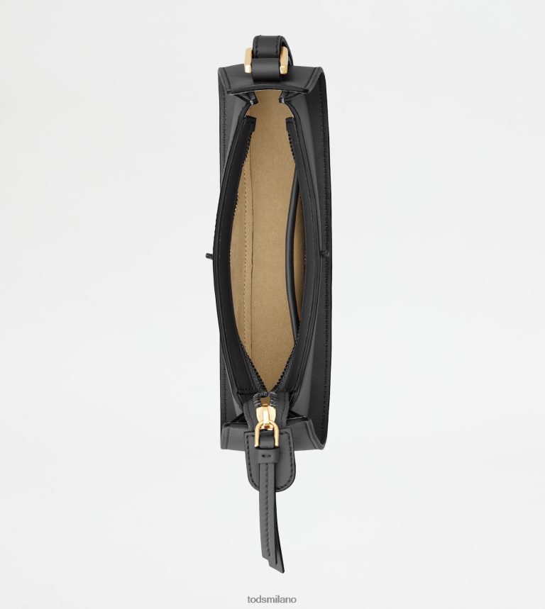donnenero Tod's t intramontabile borsa a tracolla in pelle micro P66X8B422