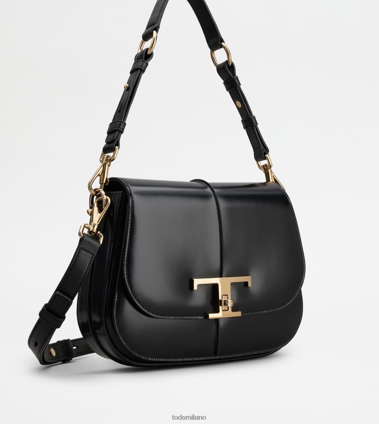 donnenero Tod's t intramontabile borsa a tracolla in pelle mini P66X8B410