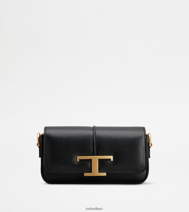 donnenero Tod's t intramontabile borsa a tracolla in pelle mini P66X8B446
