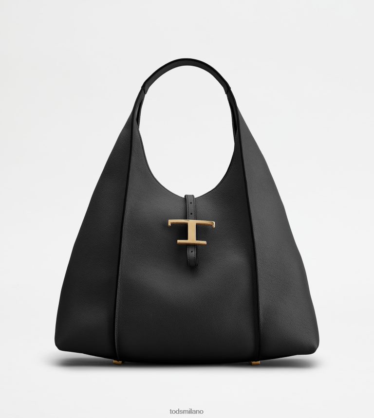 donnenero Tod's t intramontabile borsa hobo in pelle media P66X8B386