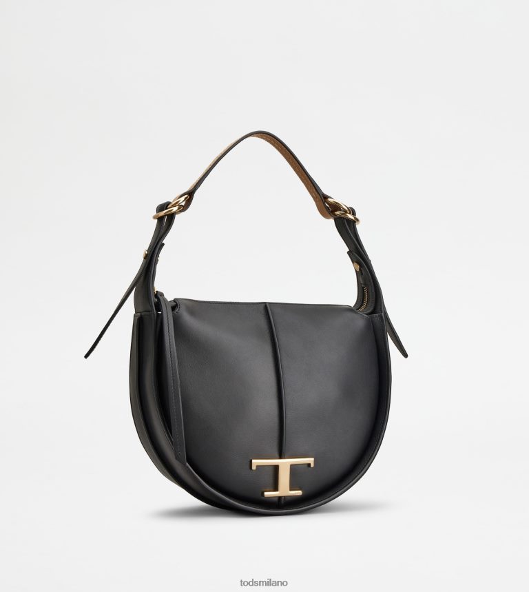 donnenero Tod's t intramontabile borsa hobo in pelle piccola P66X8B416