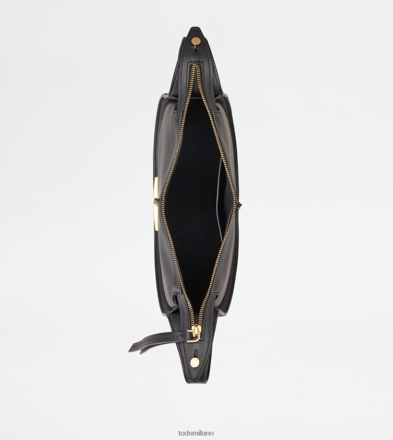 donnenero Tod's t intramontabile borsa hobo in pelle piccola P66X8B416