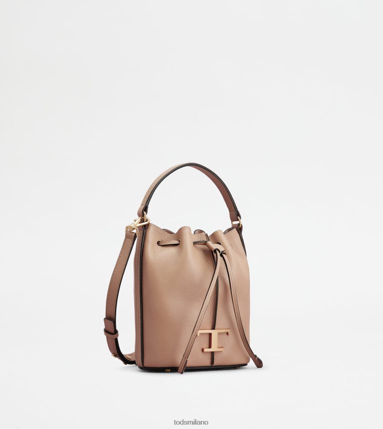 donnerosa Tod's t intramontabile borsa a secchiello in micropelle P66X8B433