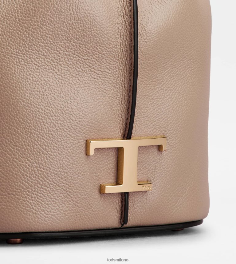 donnerosa Tod's t intramontabile borsa a secchiello in micropelle P66X8B433