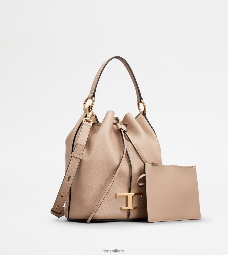 donnerosa Tod's t intramontabile borsa a secchiello in pelle piccola P66X8B435