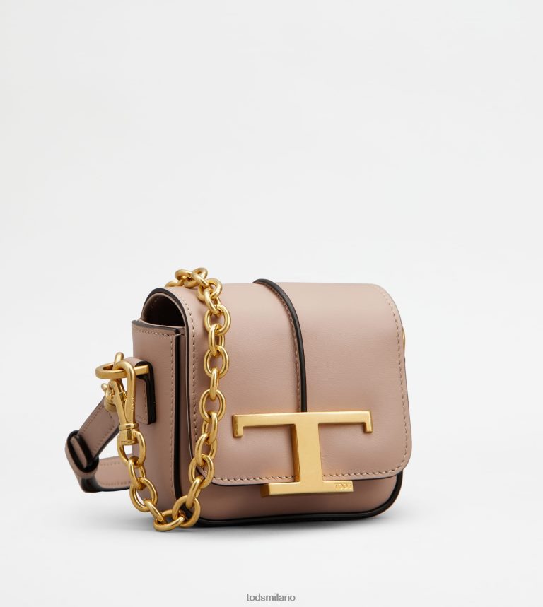 donnerosa Tod's t intramontabile borsa a tracolla in micropelle P66X8B450