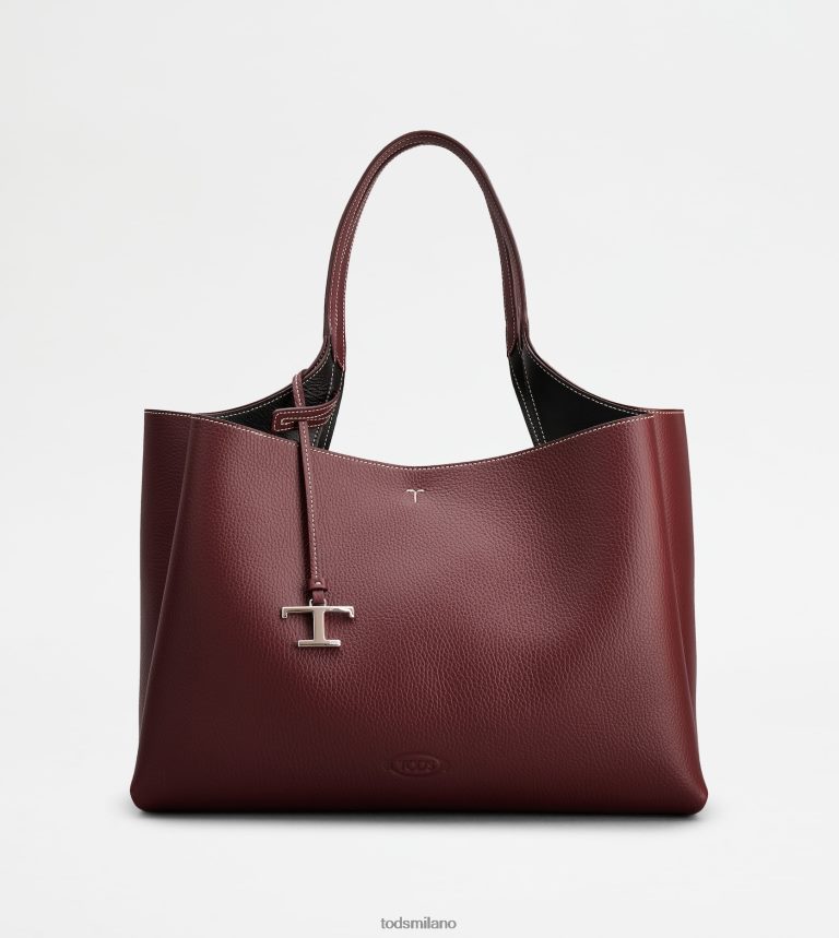 donneBorgogna Tod's borsa in pelle media P66X8B297
