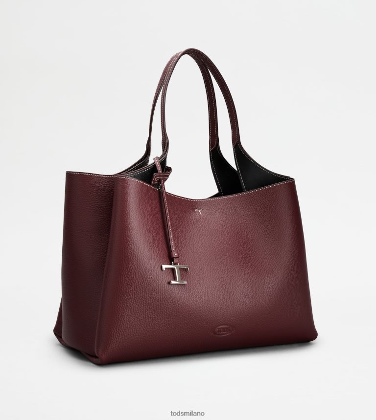 donneBorgogna Tod's borsa in pelle media P66X8B297