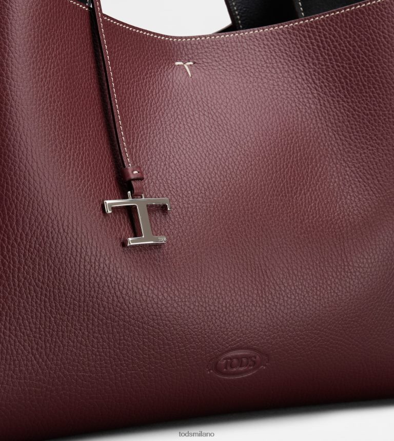donneBorgogna Tod's borsa in pelle media P66X8B297