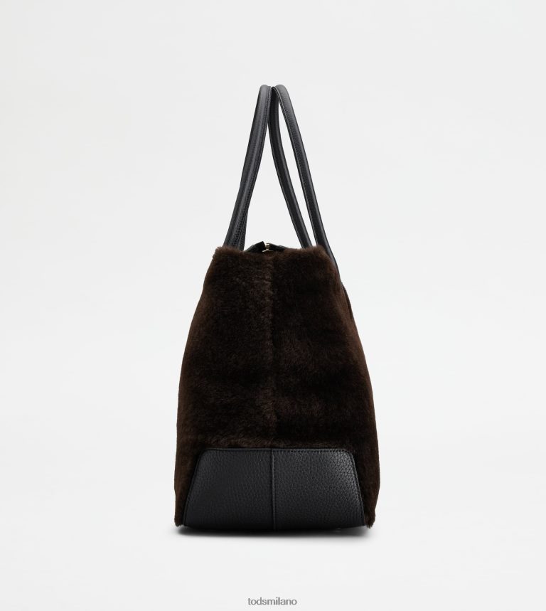 donneMarrone nero Tod's di borsa in montone grande P66X8B323