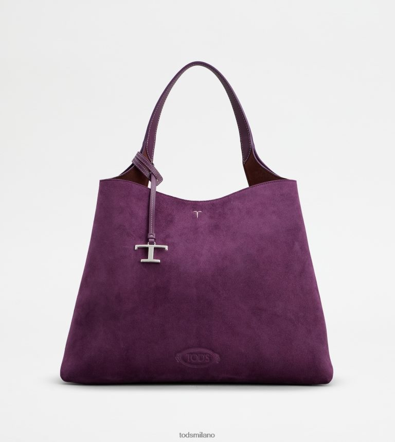 donneViola Tod's borsa in pelle scamosciata media P66X8B319