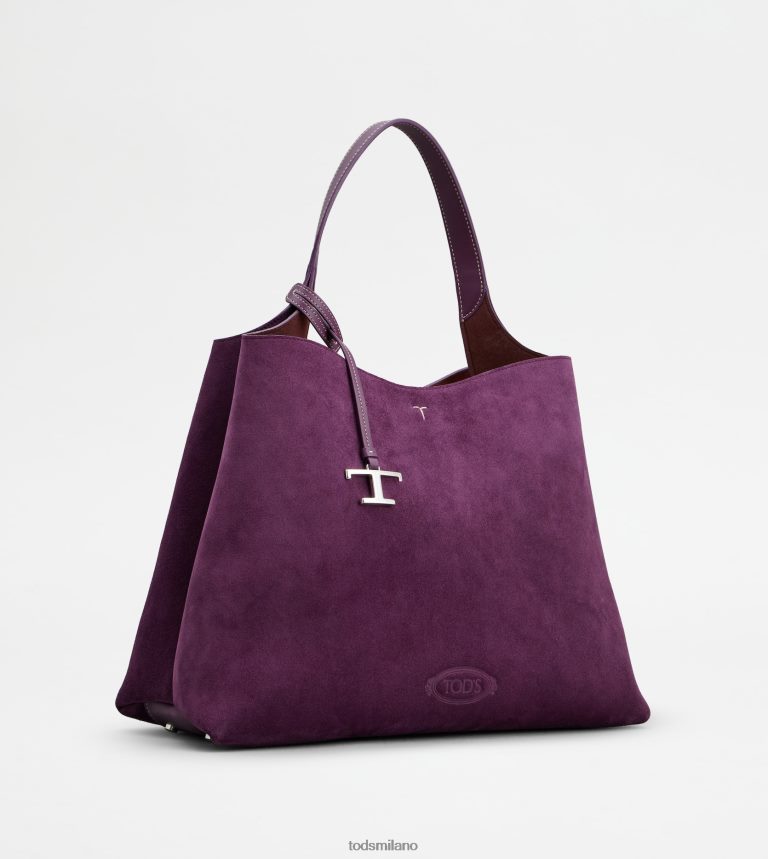 donneViola Tod's borsa in pelle scamosciata media P66X8B319
