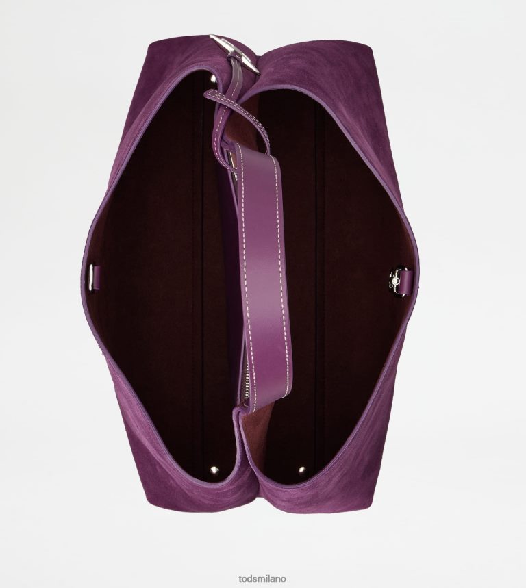 donneViola Tod's borsa in pelle scamosciata media P66X8B319
