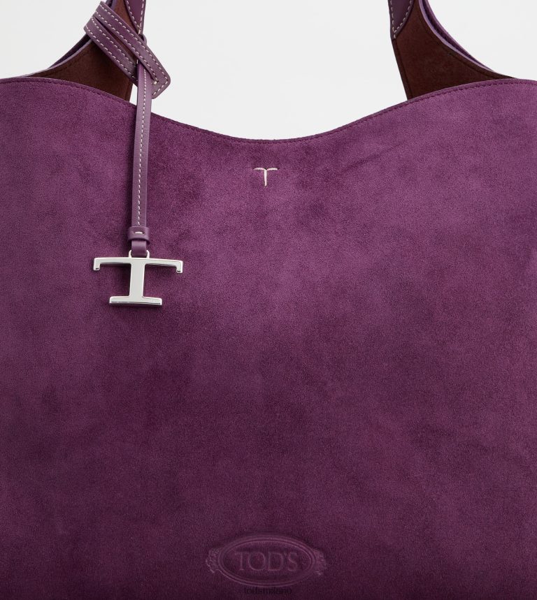 donneViola Tod's borsa in pelle scamosciata media P66X8B319