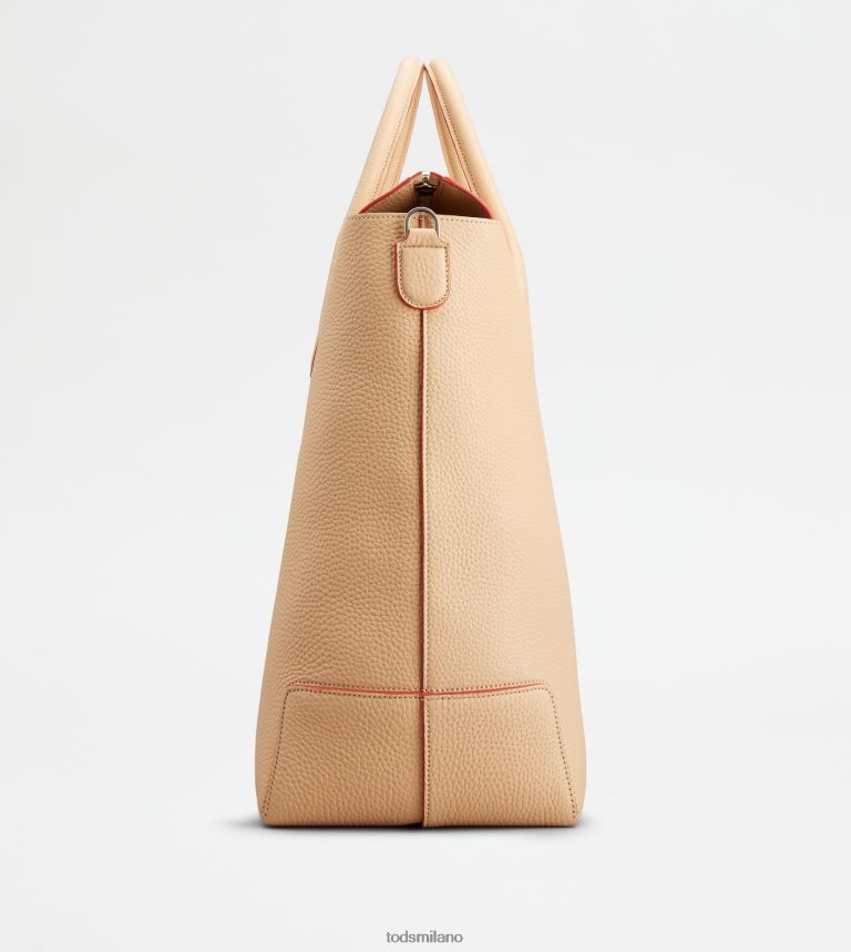 donnebeige Tod's borsa da viaggio di bag in pelle P66X8B258