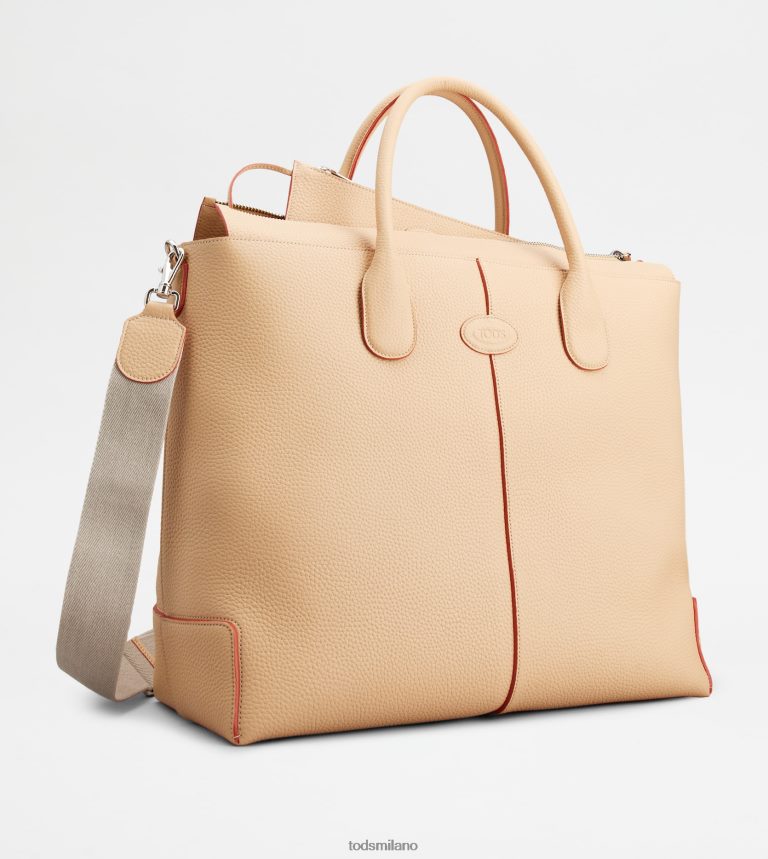 donnebeige Tod's borsa da viaggio di bag in pelle P66X8B258