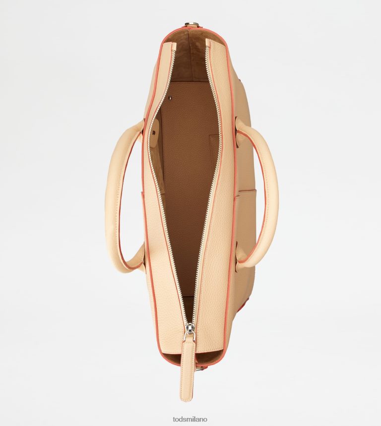 donnebeige Tod's borsa da viaggio di bag in pelle P66X8B258