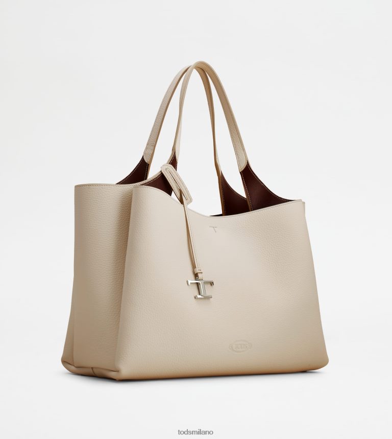 donnebeige Tod's borsa in pelle media P66X8B295