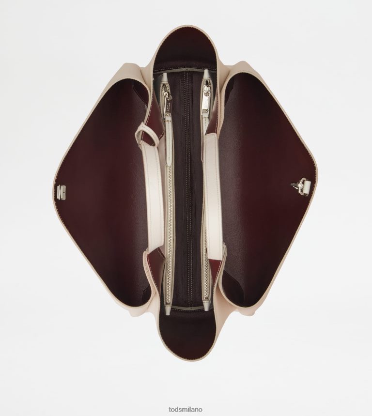 donnebeige Tod's borsa in pelle media P66X8B295