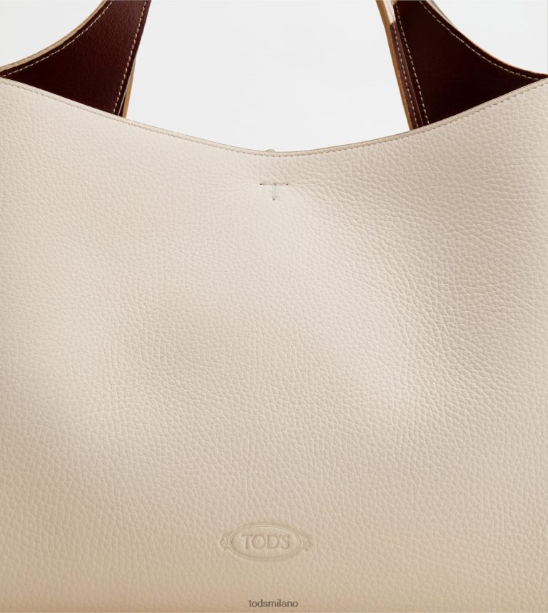 donnebeige Tod's borsa in pelle media P66X8B295